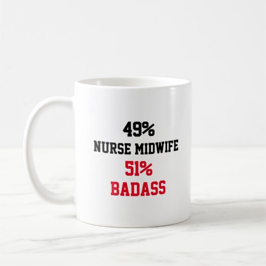 Nurse midfrau Badass Kaffeetasse (Links)