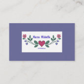 Nurse Midfrau Business Card Visitenkarte (Rückseite)