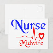 Nurse Midfrau Postkarte (Vorne/Hinten)