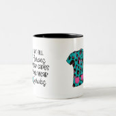 Nurse Modern Typografy Superhero Scrubs Sprichwort Zweifarbige Tasse (Mittel)