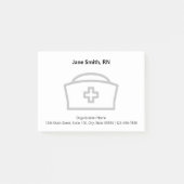 Nurse Name Organisation Anschrift Telefonnummer Post-it Klebezettel (Vorderseite)