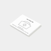 Nurse Name Organisation Anschrift Telefonnummer Post-it Klebezettel (angewinkelt)