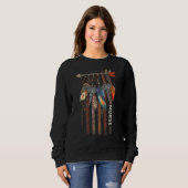 Nurse Native American Arrow Caduceus Feather Ameri Sweatshirt (Vorne ganz)