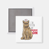 Nurse Niedlich Kitten Magnet (Vorderseite/Rückseite)