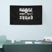 Nurse Night Shift Halloween Squad Classic T - Shir Banner (Messeveranstaltung)