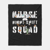 Nurse Night Shift Halloween Squad Classic T - Shir Fleecedecke (Vorderseite)
