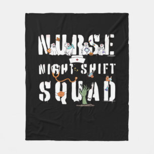 Nurse Night Shift Halloween Squad Classic T - Shir Fleecedecke