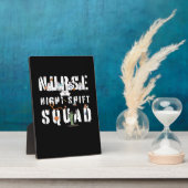 Nurse Night Shift Halloween Squad Classic T - Shir Fotoplatte (Seite)