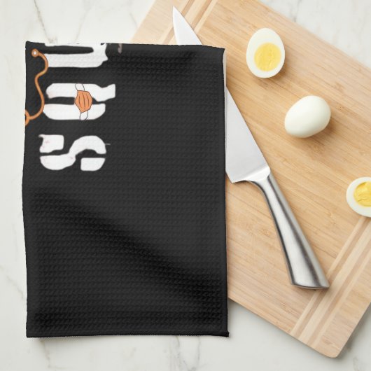 Nurse Night Shift Halloween Squad Classic T - Shir Geschirrtuch (Viertel Falte)