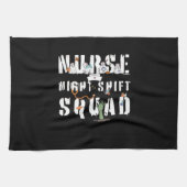 Nurse Night Shift Halloween Squad Classic T - Shir Geschirrtuch (Horizontal)