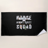 Nurse Night Shift Halloween Squad Classic T - Shir Strandtuch (Vorderseite)