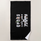 Nurse Night Shift Halloween Squad Classic T - Shir Strandtuch (Vorderseite)