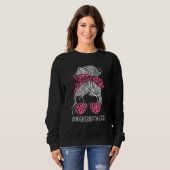 Nurse Night Shift Pink Leopard Nursing Appreciatio Sweatshirt (Vorne ganz)