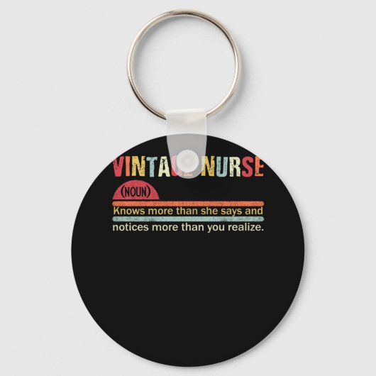 Nurse Noun Definition weiß mehr als sie sagt Schlüsselanhänger (Vorderseite)