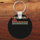 Nurse Noun Definition weiß mehr als sie sagt Schlüsselanhänger (Vorderseite)