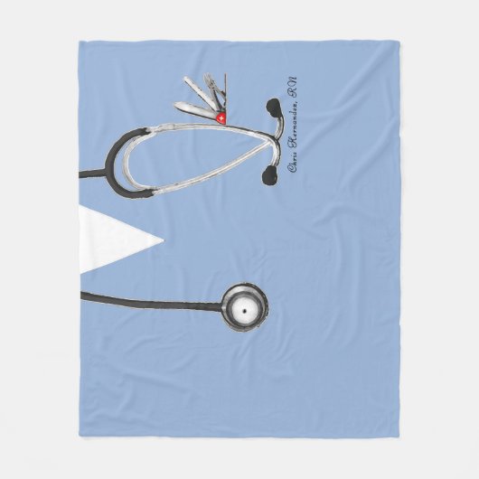 Nurse Novelty Gift Idea Fleece Blanket (Vorderseite)