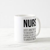 Nurse nur ein anderes Wort, um eine Person zu besc Kaffeetasse (VorderseiteRechts)