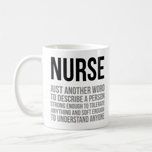 Nurse nur ein anderes Wort, um eine Person zu besc Kaffeetasse (Links)