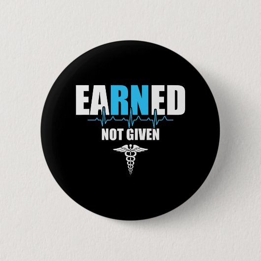 Nurse Nurse Practitioner Black Small Clic Fit Crew Button (Vorderseite)