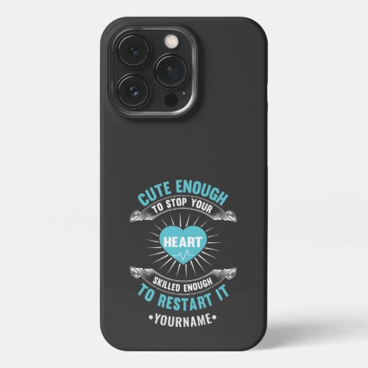 Nurse Nursing Funny Nurse iPhone Hülle (Rückseite)