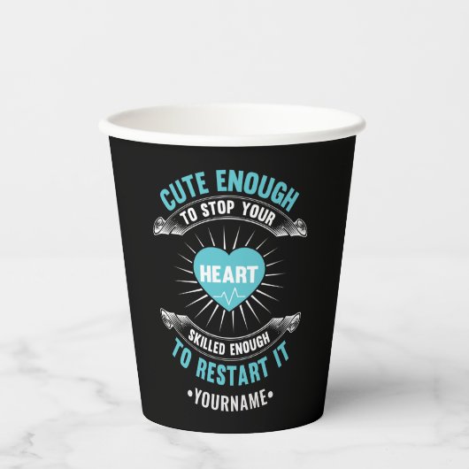 Nurse Nursing Funny Nurse Pappbecher (Vorderseite)