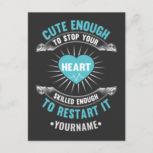Nurse Nursing Funny Nurse Postkarte (Vorderseite)