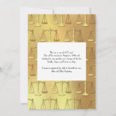 Nurse Nursing School Graduation Party Gray Gold Einladung (Rückseite)