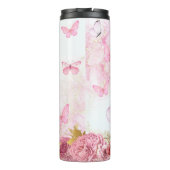 Nurse Nutrition Facts Floral Butterfly Thermosbecher (Rückseite)