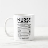 Nurse Nutrition Facts, funny Nurse Kaffeetasse (Links)