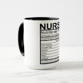 Nurse Nutritional Facts Tasse (Vorderseite Links)
