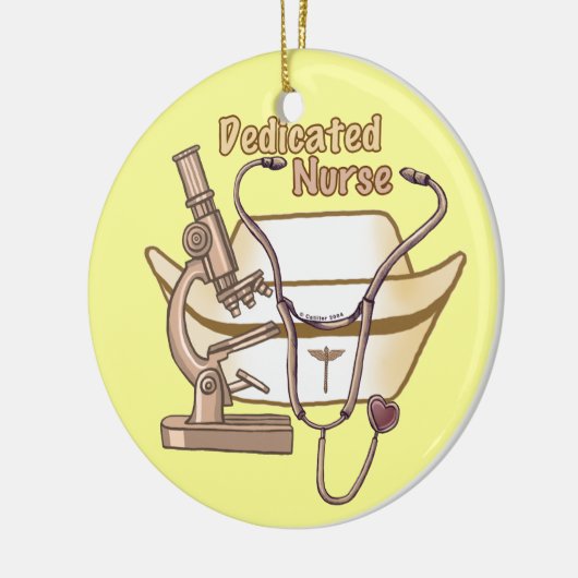 Nurse-Ornament Keramik Ornament (Links)