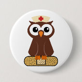 Nurse Owl (ohne Bandaibe) Button (Vorderseite)