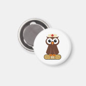Nurse Owl (ohne Bandaibe) Magnet (Vorderseite/Rückseite)