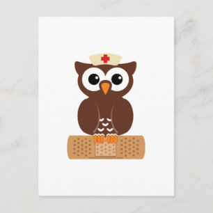 Nurse Owl (ohne Bandaibe) Postkarte
