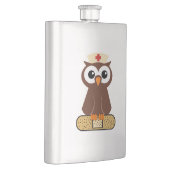 Nurse Owl (w/bandaid) Flachmann (Rechts)