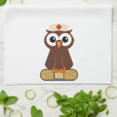 Nurse Owl (w/bandaid) Geschirrtuch (Gefaltet)