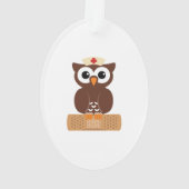 Nurse Owl (w/bandaid) Ornament (Rückseite)