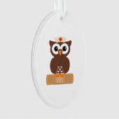 Nurse Owl (w/bandaid) Ornament (Vorderseite)