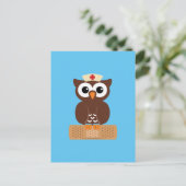 Nurse Owl (w/bandaid) Postkarte (Stehend Vorderseite)