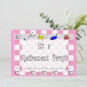 NURSE-Party Einladungen (Stehend Vorderseite)