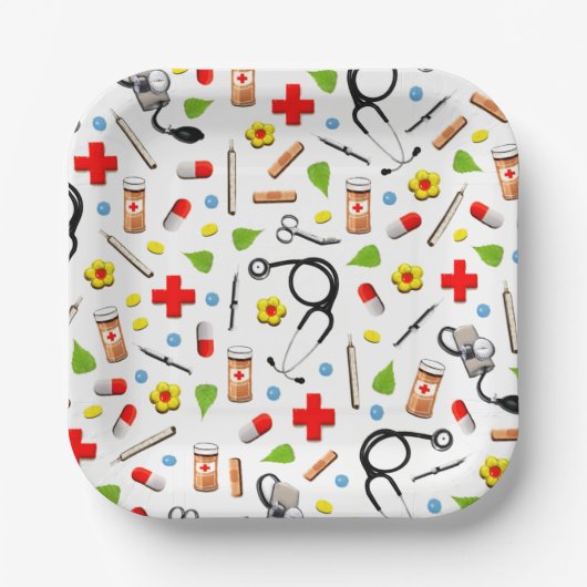 Nurse Party Pappteller (Vorderseite)