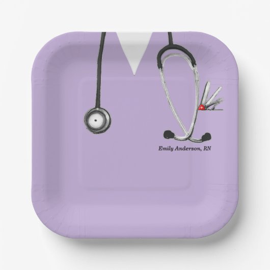 Nurse Party Pappteller (Vorderseite)