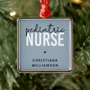 Nurse Peds Krankenpflege bei Kindern Ornament Aus Metall