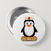 Nurse Penguin (ohne Bandaid) Button (Vorne & Hinten)
