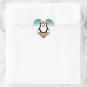 Nurse Penguin (ohne Bandaid) Herz-Aufkleber (Tasche)