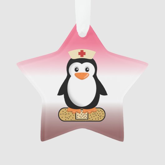 Nurse Penguin (ohne Bandaid) Ornament (Vorderseite)