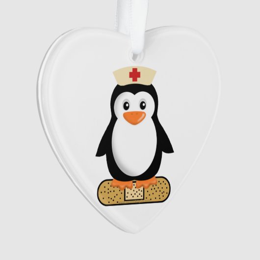 Nurse Penguin (ohne Bandaid) Ornament (Vorderseite)