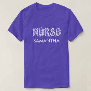 Nurse Personalisiert Decorative Letters T - Shirt
