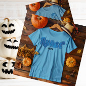 Nurse Personalisiert Name Date Halloween T-Shirt