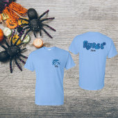 Nurse Personalisiert Name Date Halloween T-Shirt
